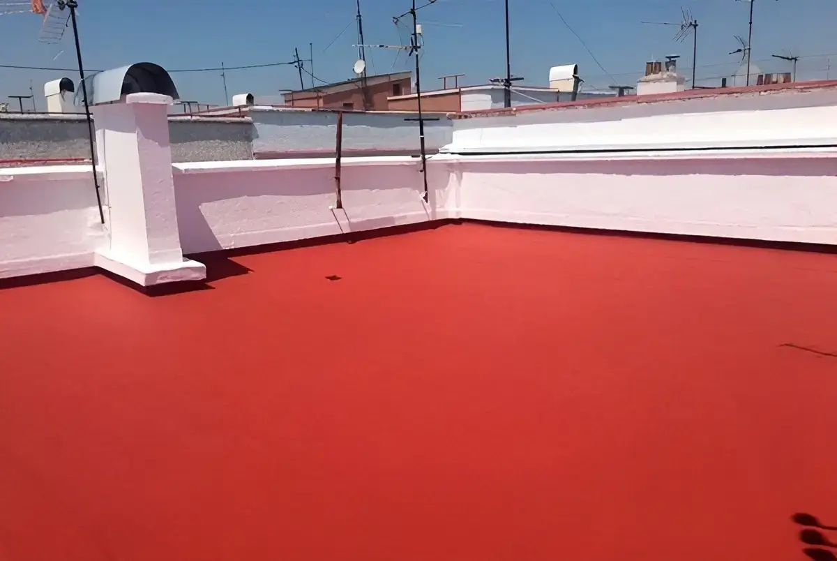 Impermeabilizacion y reparacion de terraza hecha por Los Pintores Valladolid